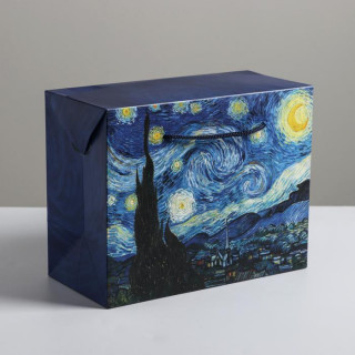 Пакет-коробка ПК-177 «Ван Гог», 23 × 18 × 11 см